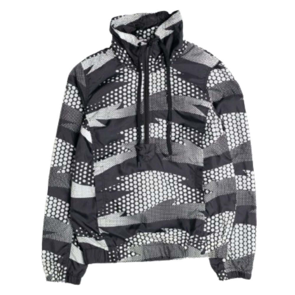 H&M Lightweight Jacket Windbreaker black and white and gray